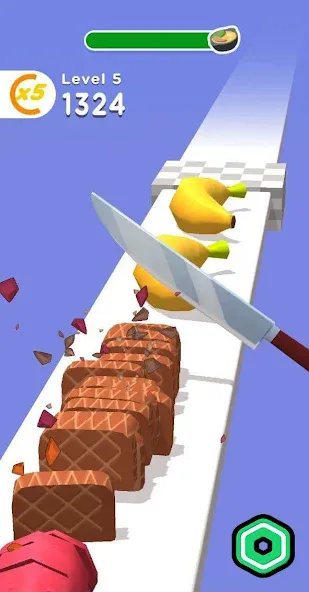 Super Slices Robux Roblominer (упер Слайсес Робукс Робломайнер)  [МОД Много монет] Screenshot 4