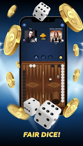 PPNards: Backgammon board game (ППНардс)  [МОД Menu] Screenshot 2