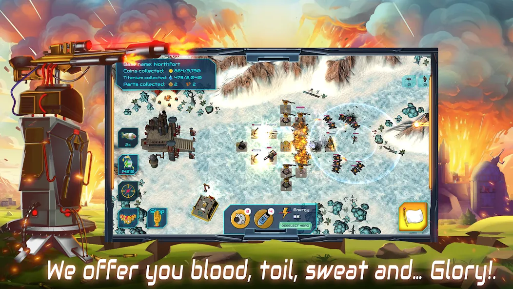 Boulder Base: Defense Strategy (Боулдер Бейс)  [МОД Mega Pack] Screenshot 3