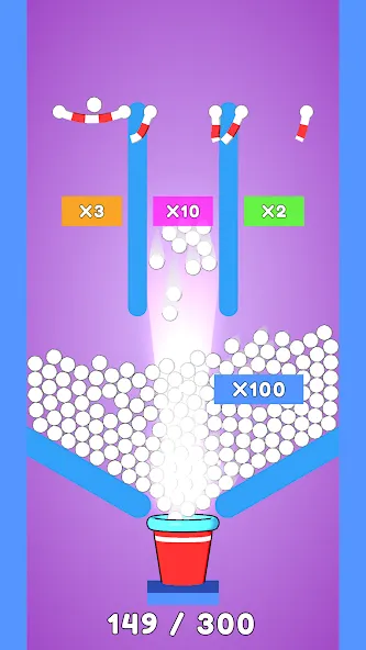 Balls and Ropes: Cut 'n Bounce (Боллс энд Роупс)  [МОД Много монет] Screenshot 1