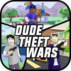 Взлом Dude Theft Wars Shooting Games (Дуд Тефт Варс)  [МОД Unlimited Money] - стабильная версия apk на Андроид