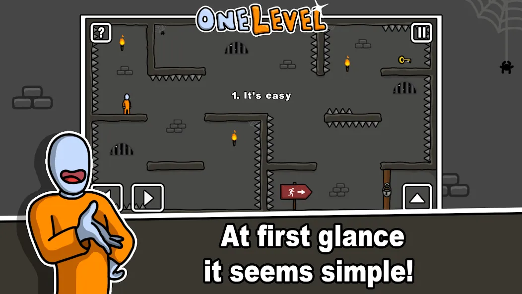 One Level: Stickman Jailbreak (Уан Левел)  [МОД Mega Pack] Screenshot 1