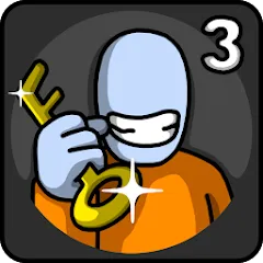 Скачать взломанную One Level 3 Stickman Jailbreak (Один Уровень 3)  [МОД Много денег] - полная версия apk на Андроид