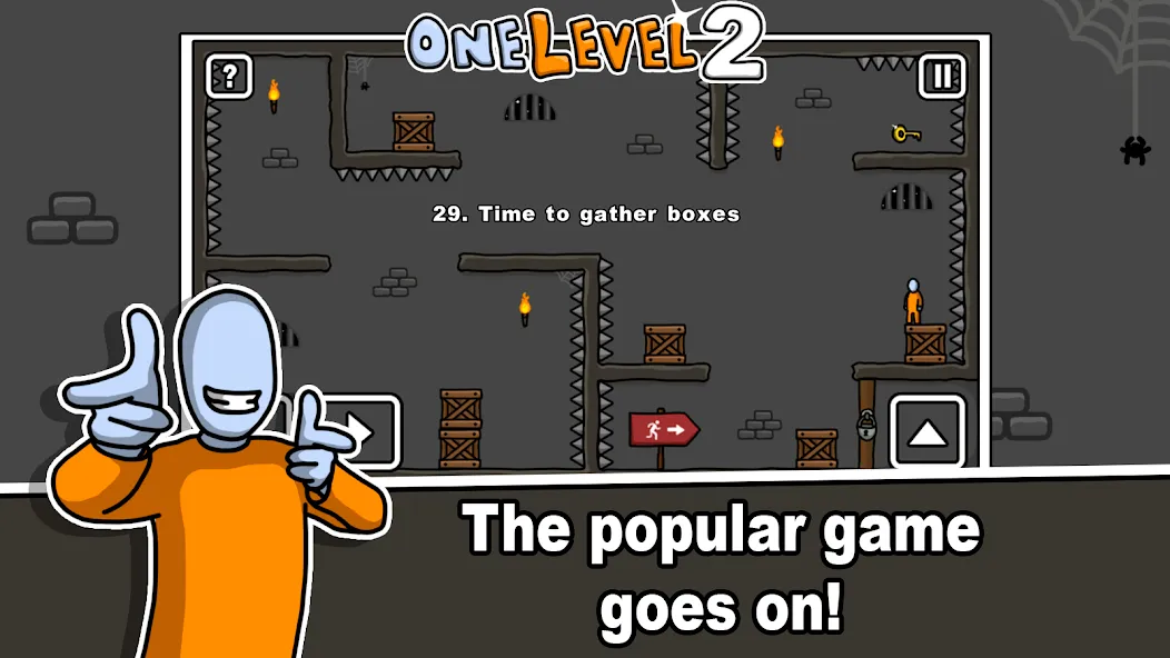 One Level 2 Stickman Jailbreak (Уан Левел 2)  [МОД Меню] Screenshot 1