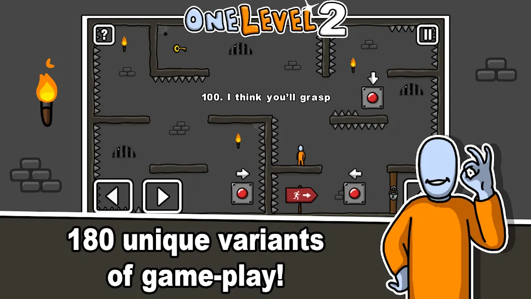 One Level 2 Stickman Jailbreak (Уан Левел 2)  [МОД Меню] Screenshot 2