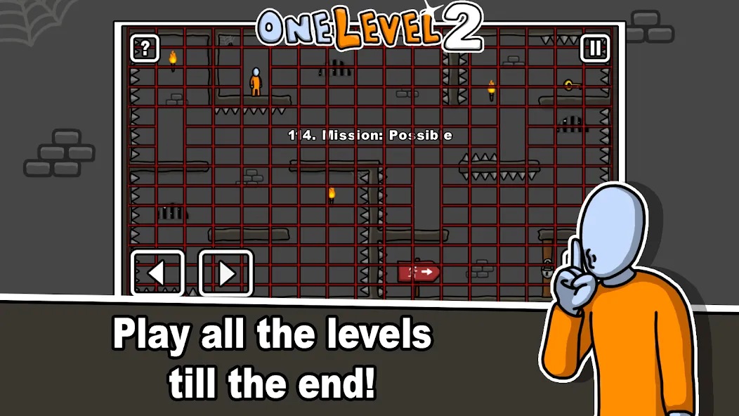 One Level 2 Stickman Jailbreak (Уан Левел 2)  [МОД Меню] Screenshot 4