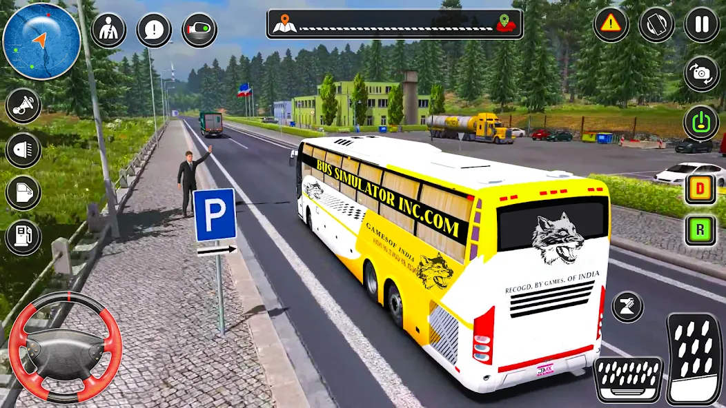 City Coach Bus City Bus Games  [МОД Много монет] Screenshot 5