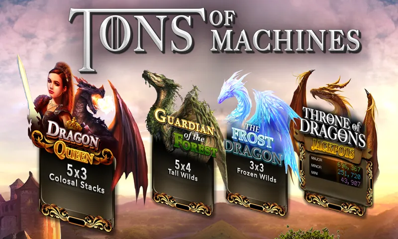 Slots Dragon Machine (Трон драконов слоты)  [МОД Все открыто] Screenshot 3