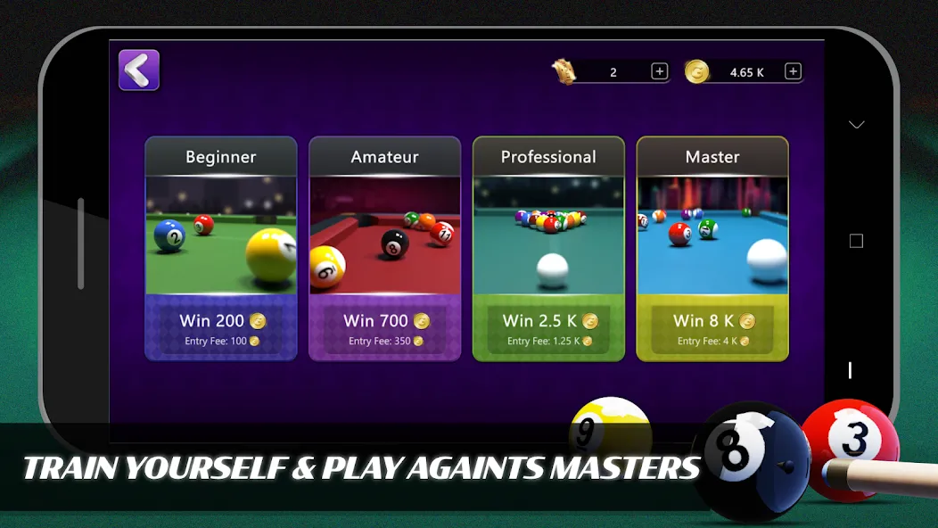 8 Ball Billiards Offline Pool (Балл Бильярд Оффлайн Пул)  [МОД Много монет] Screenshot 2