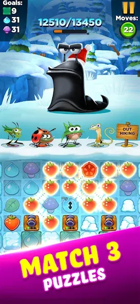 Best Fiends - Match 3 Puzzles (Бест Фиендс)  [МОД Много монет] Screenshot 3