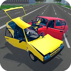 Взломанная Russian Car Crash Simulator (Рашн Кар Краш Симулятор)  [МОД Много денег] - стабильная версия apk на Андроид