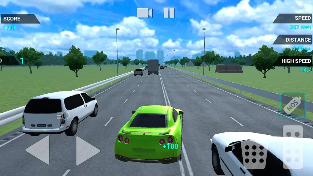 Traffic Racer Speeding Highway (Трафик Рейсер Скоростная Шоссе)  [МОД Меню] Screenshot 3