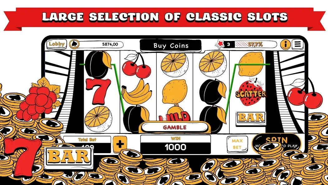 B&W Casino  [МОД Menu] Screenshot 2