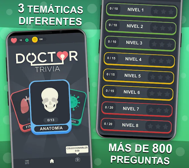 Doctor Trivia - Quiz Medicina (Доктор Тривия)  [МОД Бесконечные монеты] Screenshot 2