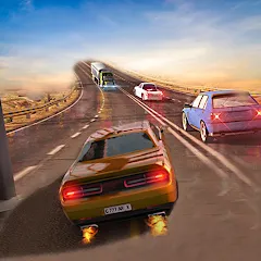 Взломанная Car Highway Racing for Speed (Трафик Рейсер Трафик игры)  [МОД Все открыто] - полная версия apk на Андроид