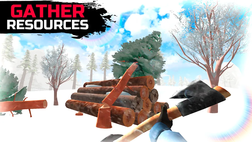 WinterCraft: Survival Forest (ВинтерКрафт)  [МОД Menu] Screenshot 4