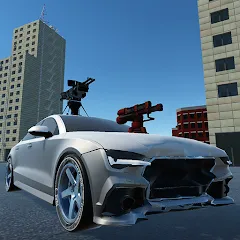 Скачать взломанную Car Crash Arena Simulator 3D  [МОД Unlocked] - последняя версия apk на Андроид