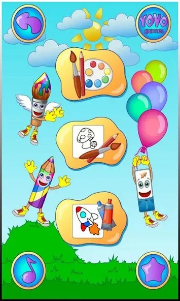 Coloring pages  [МОД Бесконечные монеты] Screenshot 1