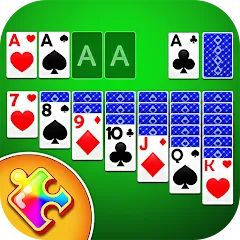 Скачать взломанную Solitaire Puzzle : Card Jigsaw (Солитер головоломка)  [МОД Бесконечные монеты] - стабильная версия apk на Андроид