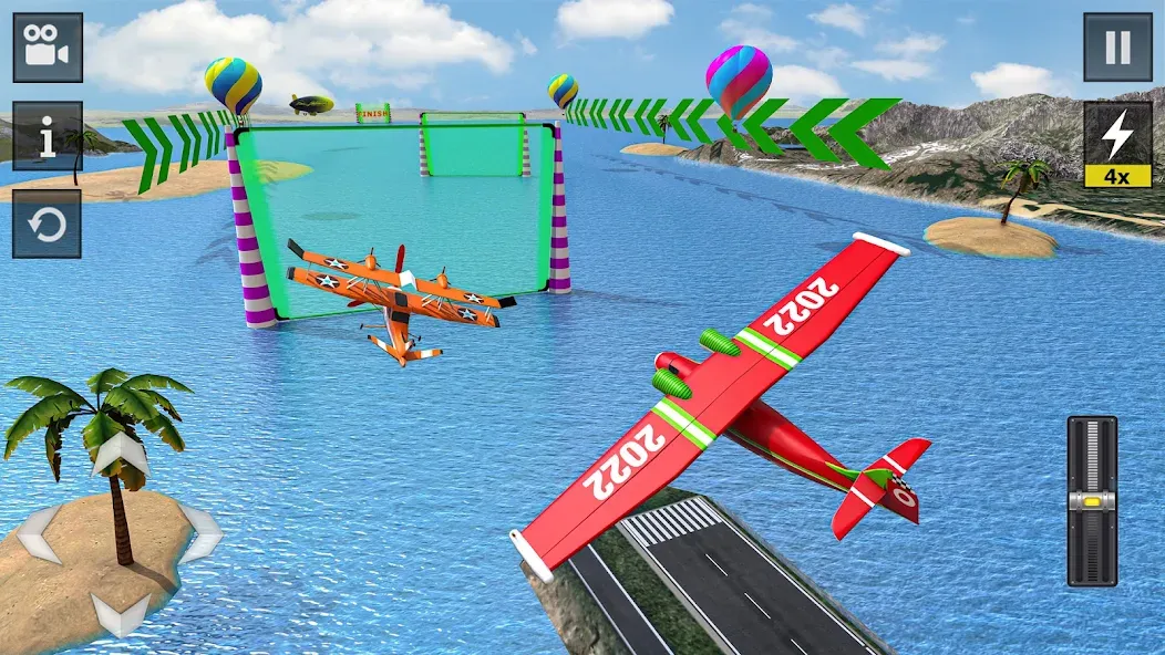 Flight Simulator - Plane Games (Флайт Симулятор)  [МОД Бесконечные монеты] Screenshot 3