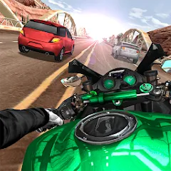 Взлом Moto Rider In Traffic (Мото Райдер в Трафике)  [МОД Menu] - последняя версия apk на Андроид