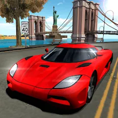 Взлом Car Driving Simulator: NY (Симулятор вождения автомобиля)  [МОД Unlocked] - полная версия apk на Андроид