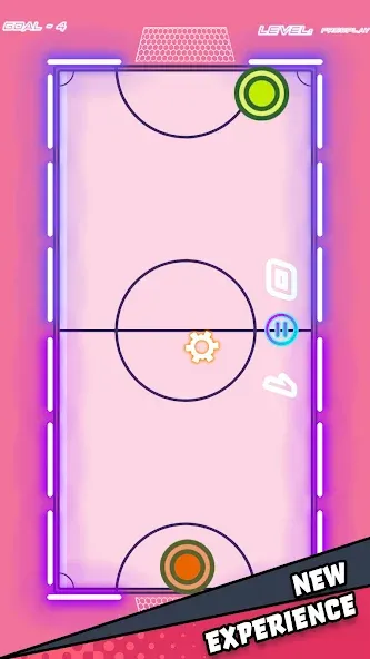 Air Hockey Glow HD Ultimate 2D (Эйр)  [МОД Menu] Screenshot 2