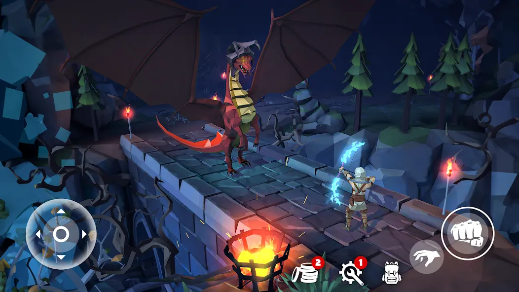 Polygon Fantasy: Action RPG (Полигон Фэнтези)  [МОД Много денег] Screenshot 4