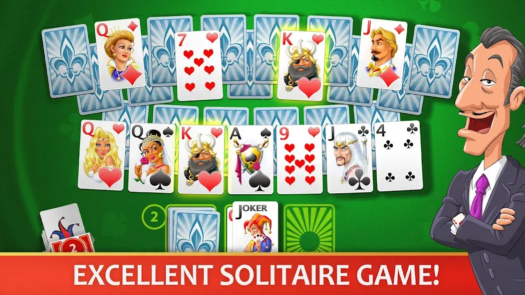 Solitaire Perfect Match  [МОД Много денег] Screenshot 1