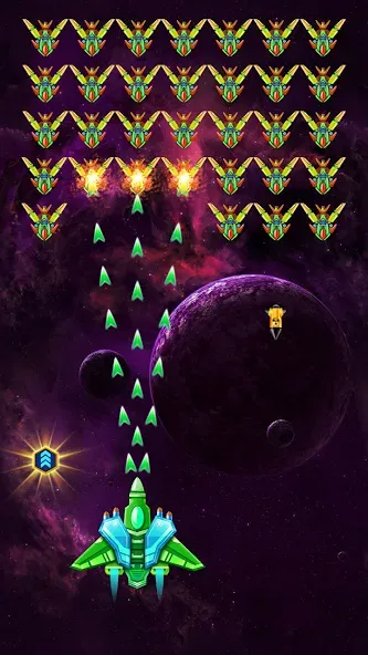 Galaxy Attack: Shooting Game (Гэлэкси Аттак)  [МОД Unlimited Money] Screenshot 1