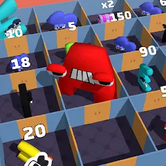 Взломанная Alphabet Battle: Room Maze (Алфавит батл)  [МОД Mega Pack] - полная версия apk на Андроид