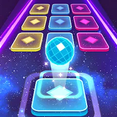 Взлом Color Hop 3D - Music Game (Цветной Хоп 3D)  [МОД Много монет] - стабильная версия apk на Андроид