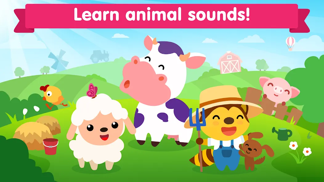 Animal sounds games for babies  [МОД Unlimited Money] Screenshot 1