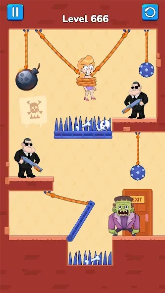 Cut Master: Fun Rope Cut Game (Кат зе Роуп)  [МОД Mega Pack] Screenshot 5