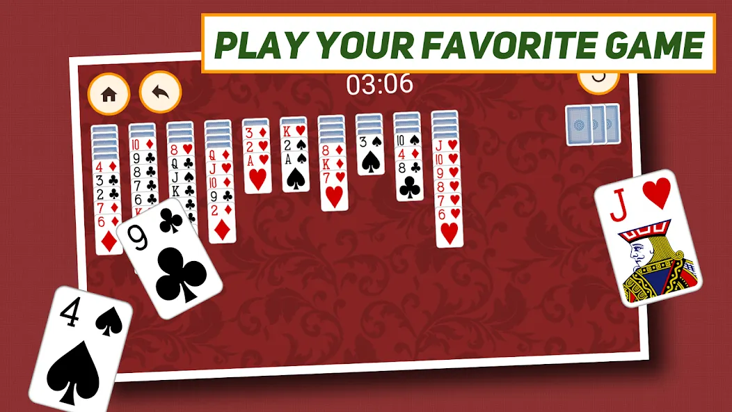 Spider Solitaire: Classic  [МОД Unlocked] Screenshot 5