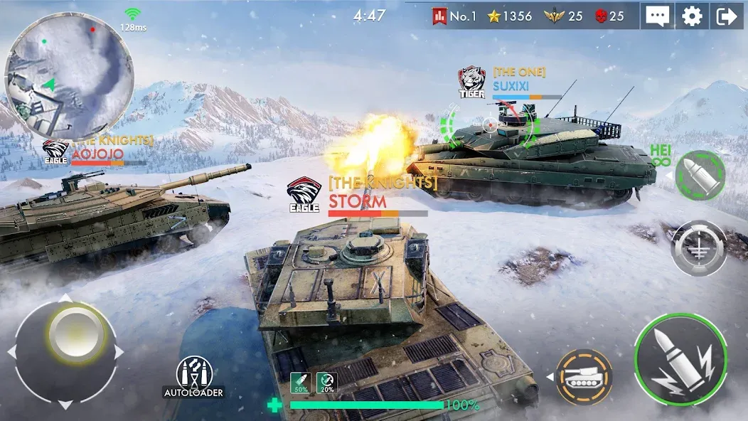 Tank Warfare: PvP Battle Game (Танковое сражение)  [МОД Все открыто] Screenshot 5