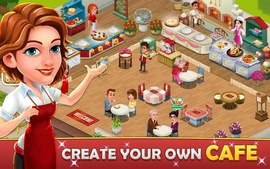 Cafe Tycoon – Cooking & Fun  [МОД Меню] Screenshot 1