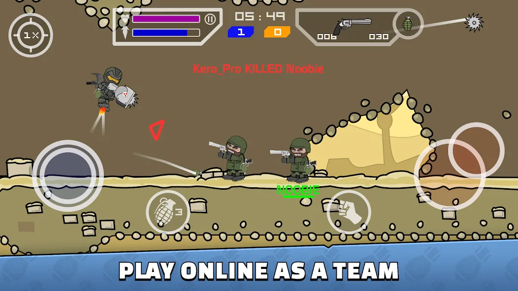 Mini Militia - War.io (Мини Милития)  [МОД Unlimited Money] Screenshot 1