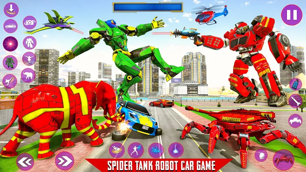 Spider Mech Wars - Robot Game  [МОД Unlimited Money] Screenshot 5