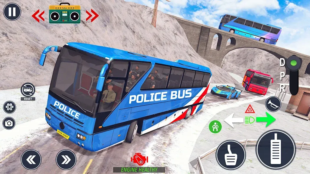 Police Bus Simulator Bus Games  [МОД Unlimited Money] Screenshot 5