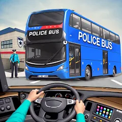 Взлом Police Bus Simulator Bus Games  [МОД Unlimited Money] - последняя версия apk на Андроид