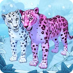 Взломанная Snow Leopard Family Sim Online  [МОД Unlimited Money] - стабильная версия apk на Андроид