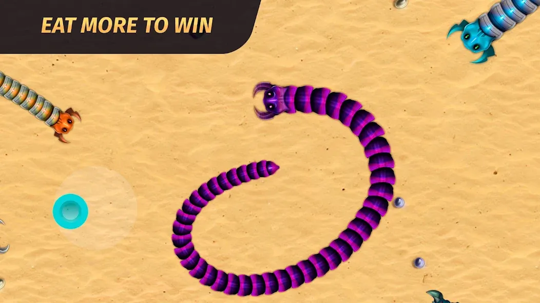 Worm.io - Gusanos Battle  [МОД Бесконечные монеты] Screenshot 3