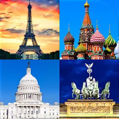 Взломанная Capitals of the World - Quiz  [МОД Menu] - стабильная версия apk на Андроид