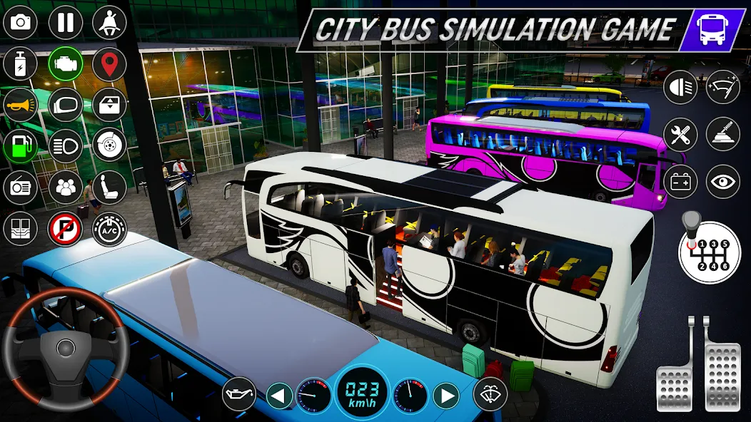 City Bus Simulator: Bus Games (Риал Сити Бас Симулятор Геймс)  [МОД Unlimited Money] Screenshot 4