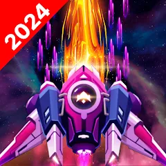 Взломанная Galaxy Attack - Space Shooter (Гэлэкси Атак)  [МОД Много монет] - последняя версия apk на Андроид