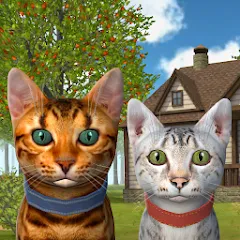 Скачать взломанную Cat Simulator : Kitties Family  [МОД Много денег] - стабильная версия apk на Андроид