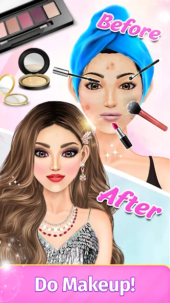 Dress Up Fashion: Makeup Games  [МОД Все открыто] Screenshot 3