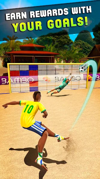 Shoot Goal - Beach Soccer Game (Шут)  [МОД Меню] Screenshot 2