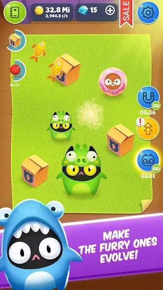 Cat Evolution Clicker  [МОД Много денег] Screenshot 2